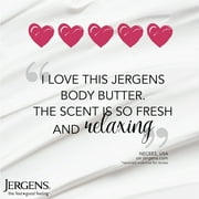 Jergens Rose Body Lotion Butter, with Camellia Essential Oil, Dry Skin Moisturizer, 7 oz