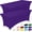 Purple, variant on Spandex Tablecloth 6ft - 2 Pack, Fitted and Tight Cloth for Rectangle Table, Wrinkle-Free and Stretch Table Cover for Party, Wedding, Banquet and Birthday, Purple