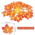 thumbnail image 3 of LED Light String Halloween Yard Decoration Lamp Thanksgiving Decoration Lamp Party Lighting, 40 LED, 6m, Flash, Leaf, 3 of 6