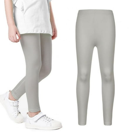 

Girls Leggings Solid Soft Comfortable Pants for Girls in 3-9 Years Girls Athletic Leggings