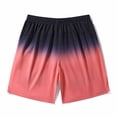 thumbnail image 4 of Miluxas Sport Shorts Men's Athletic Basketball Shorts with Zipper Pockets Workout Gym Quick Dry Long Shorts for Tennis Running Hot Pink 8(L), 4 of 5