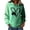 (Type 1)Green, variant on Otvok Womens Casual Long Sleeve Print Ladies Hooded Sweatshirt Tops Blouse