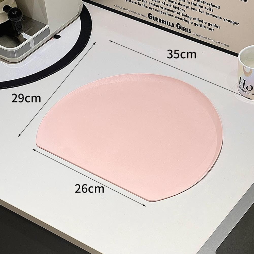 Silicone Cutting Boards for Kitchen,Flexible Food Grade TPU Cutting Mats,Anti-Slip Semicircle Cut Board for Chopping, Serving, Kitchen Mat, Dishwasher Safe
