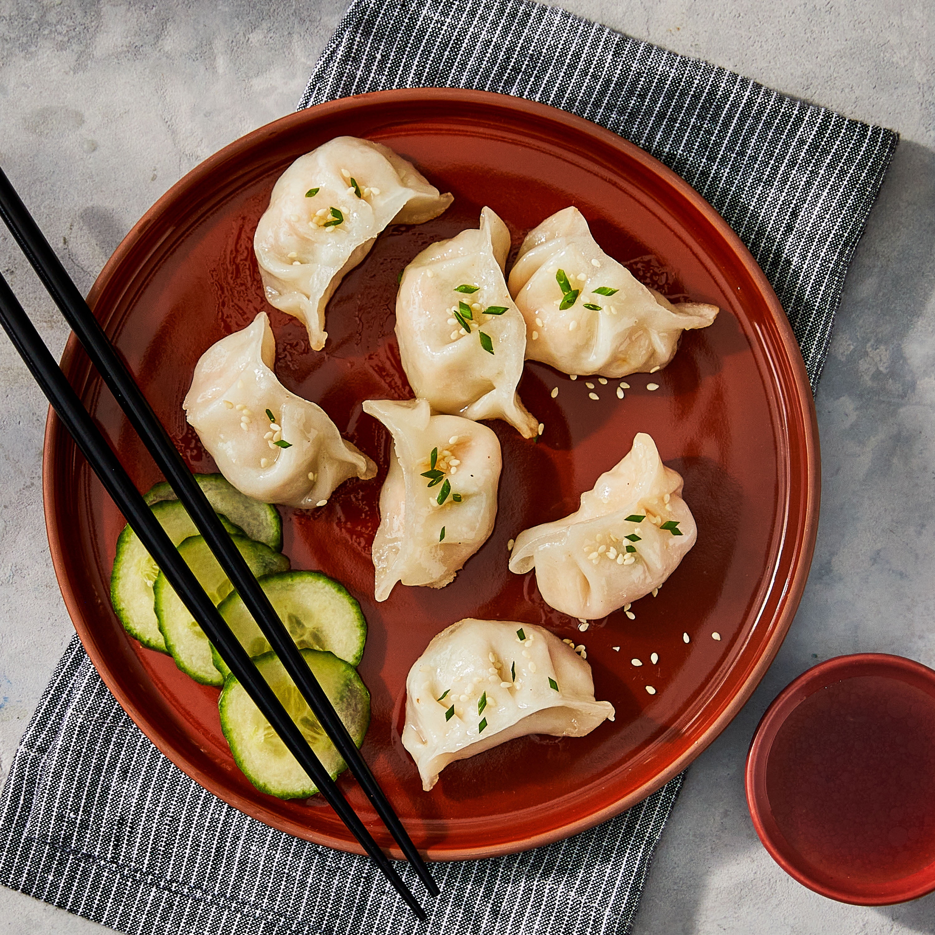 Marketside Shrimp Potstickers with Garlic Chili Rayu Glaze, 5.6 oz (Refrigerated)