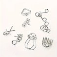 thumbnail image 5 of [Halloween] Nine-Ring Puzzle Intelligence Buckle Lock - Novelty & Gag Toy, Educational Metal Puzzle Game Set, Unlock Iron Chain Toy, Magic Party Toy, Intelligence Development, Problem-Solving, Critica, 5 of 5
