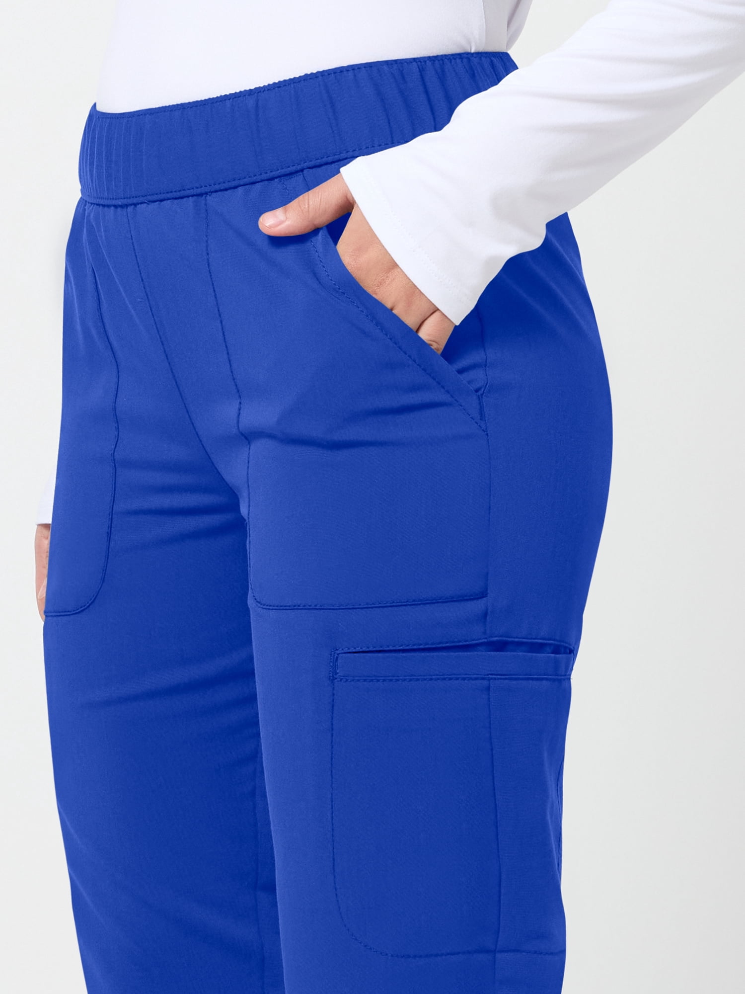 Scrubstar Ultimate Women’s Petite Antimicrobial Cargo Jogger Scrub Pant, Sizes XS–XL