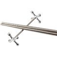 thumbnail image 3 of Ensemble de 6 Baguettes en Acier Inoxydable pour Cuillères, Fourchettes, Couteaux, Support en Métal pour Décoration de Table (Argent), 3 of 5