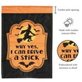 thumbnail image 2 of Magnolia Garden I Can Drive a Stick Witch Broom 29 x 42 Inch Polyester Garden Flag, 2 of 2