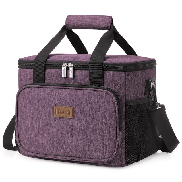 Lonchera Lifewit, grande, aislante, 15 L, color morado