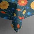 thumbnail image 5 of Pioneer Flower Floral Print Pattern Square Tablecloth, Waterproof Wipeable Spillproof Washable Table Cover for Home Kitchen Party Decor, 42"x42", 5 of 6