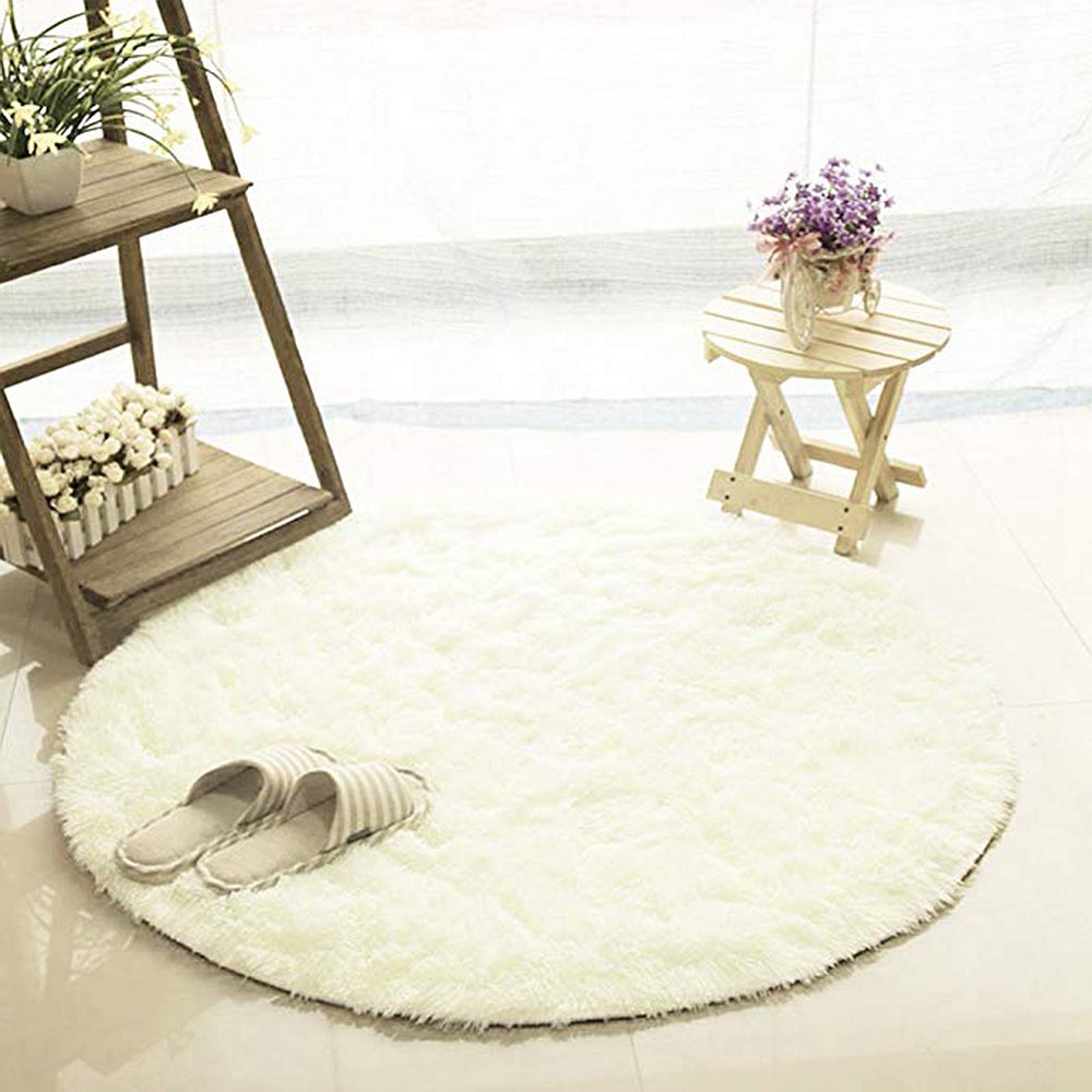 Circle Smooth Living Room Mat Area Rugs Carpet Doormat Floor Mat