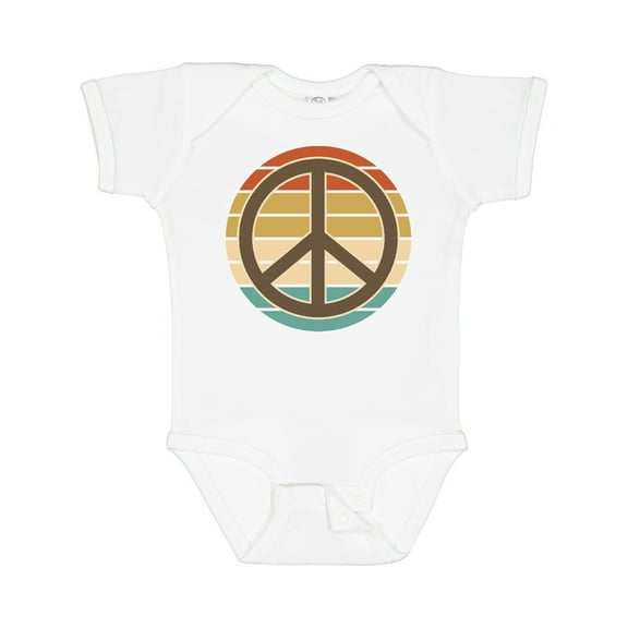 Inktastic Retro Peace Sign Sunset Boys or Girls Baby Bodysuit