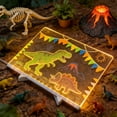 thumbnail image 4 of BotaniNest LED Light Up Drawing Board Transparent Writing Board For Kids DIY Craft Stationery USB Powered Glow Message Board1ml, 4 of 7