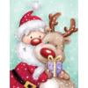 thumbnail image 1 of 11CT impreso bordado completo Santa Claus ciervo costura DIY Kit de punto de cruz Tmvgtek decoración de arte en el hogar, 1 of 9