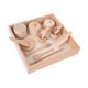 thumbnail image 2 of Contenedor sensorial de madera para niños, juguetes sensoriales Montessori, trabajo de transferencia interactivo con caja de madera, 14 Uds., 2 of 9