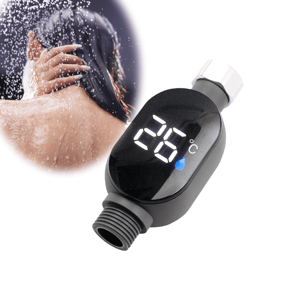 Shower Thermometer, Water Temperature Thermometers, Bath Water Thermometer with Led Digital Display for Baby Bath Home Bathroom Kitchen , LED Digital Display Temperature Gauge(1PC)