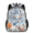 Black, variant on Jiaoprinted Adult Cartoon Owl Travel Backpack, Casual Daypack with Adjustable Shoulder Straps, Rainbow Cloud Star Laptop Backpack