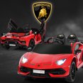 thumbnail image 3 of Costway 12V Kids Ride On Car Licensed Lamborghini SVJ RC w/ Trunk & Music Red, 3 of 10