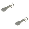 thumbnail image 2 of relayinert 2 Pieces Metal Shopping Trolley Removable Key Portable Reusable Replacement Smooth Men Women Cart Token Accessories 2Pcs 2Set, 2 of 6