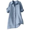 thumbnail image 6 of Kelon Blouses for Women Collared Boho Tops Lightweight Shirt Casual Going Out Top Fashion Tunics Trendy Flowy Clothing, S, 6 of 9
