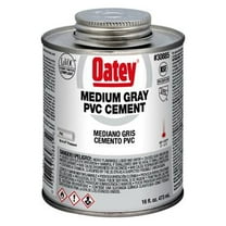 Oatey 30885V Gray Medium-Bodied PVC Pipe Cement, 16 oz. - Quantity 24