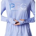 thumbnail image 4 of Columbia Women's Tidal Tee Hoodie PFG Gig-A-Type, Serenity/White, X-Small, 4 of 6