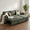 Olive Drab, variant on Leumius Sectional Sofa with Pull Out Sofa Bed,L Shaped Corduroy Sofa Couch with Storage Chaise,3 Seater Convertible Sectional Couch for Small Living Room, Apartment, Office,Black