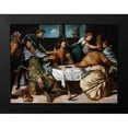 thumbnail image 2 of Tintoretto, Jacopo 24x19 Black Modern Framed Museum Art Print Titled - The Supper at Emmaus, 2 of 5
