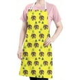 thumbnail image 5 of Yellow Bigfoot and Tree Pattern Apron-Garden Aprons for Women with Pockets-Cotton Linen Waterproof Kitchen Cooking Gardening Aprons Adjustable for Kitchen,Cooking,BBQ and Salon 33x27 Inch, 5 of 7