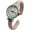 Pink, variant on Collections Japanese Quartz Womens Trendy Classic 26mm Case Leather Bangle Cuff Watch