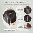 thumbnail image 6 of Natural Hair Pieces with Bangs for Women,2025 Newest Wigs,Short Wigs in Bangs with Temples,Hairpieces Human Hair Hair Clip in Topper,Black, 6 of 9