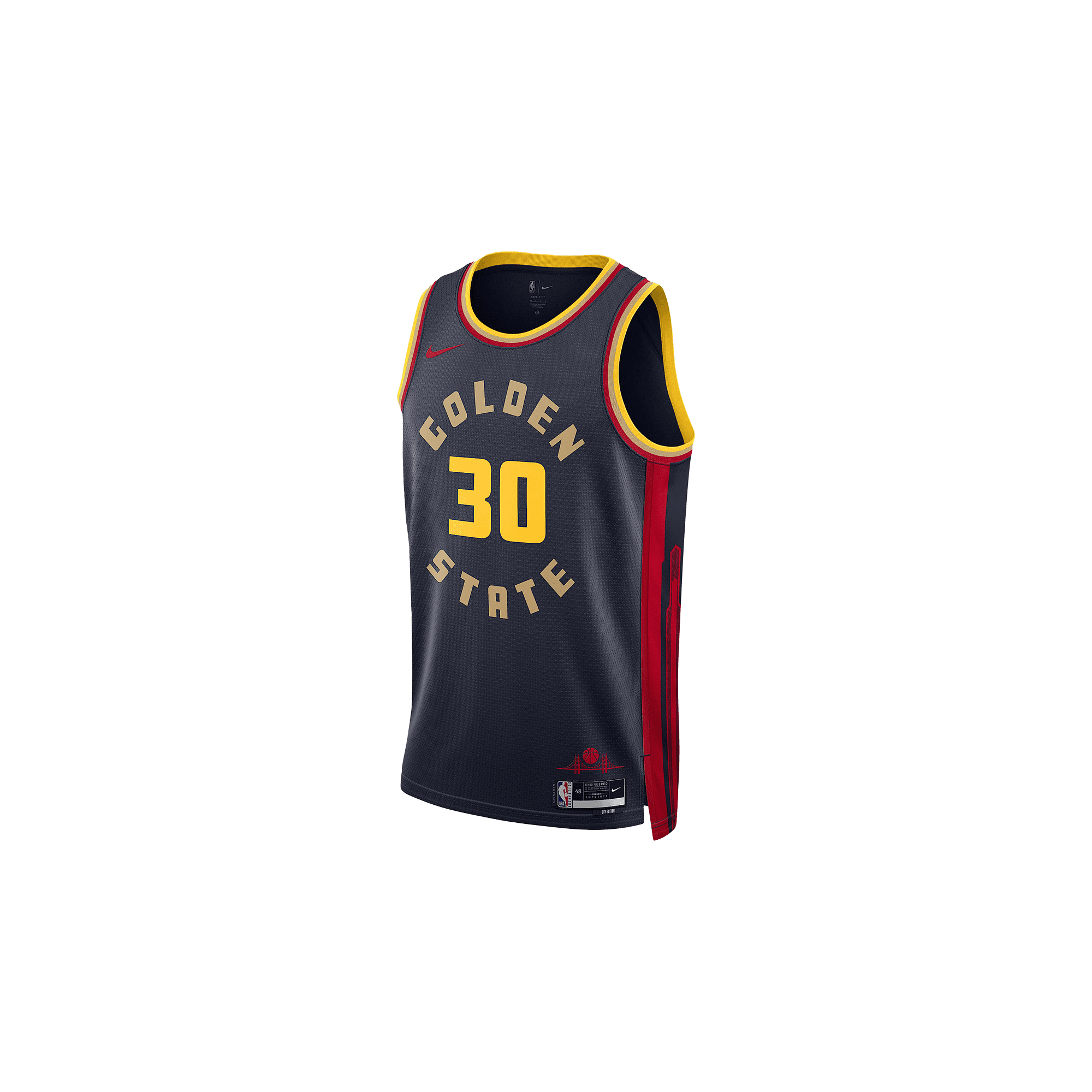NIKE MENS NBA STEPHEN CURRY CITY EDITION SWINGMAN JERSEY "Navy" FQ4342 422 FQ4342 422 from Stadium Goods