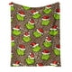 thumbnail image 1 of Manta de franela cálida de Grinch Decor: manta navideña ultra suave para sala de estar, dormitorio y cama, acogedora manta de decoración navideña de Grinch, 1 of 2