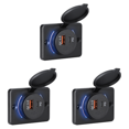 thumbnail image 1 of Adaptador de corriente de carga rápida PD QC3.0 enchufe de cargador de coche de 12-24V 18W con luz LED, 1 of 7