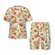thumbnail image 1 of Balery Fruits Peach2 Conjunto de Pijama Infantil de Manga Corta con Estampado – Ropa de Dormir de Algodón Suave-Large, 1 of 6