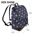 thumbnail image 2 of Gaeub Hedgehog And Snail Print Women's Leather Backpack,Travel Laptop Backpack,Fashion Ladies Leather Backpack Bag for Travel,Leather Drawstring Daypack for Me, 2 of 4