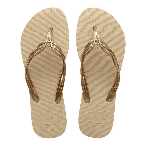 Sandalia Havaianas Talla 23 Pata de Gallo Dorado