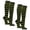 Black / Army Green, variant on Womens 0.5 Inch Thin Stripe Cotton Knee High Socks Black Red 2 Pairs (Womens)