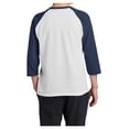 thumbnail image 3 of Yellow Rooster Youth Core Blend Raglan Tee White/ Navy XL, 3 of 7