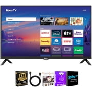 Roku 32 Inch Class Select Series 1080p FHD LED Smart TV Smart Television WiFi Voice Remote HDMI Cable Streaming Bundle 12 Month CPS Protection Plan Compact Home Entertainment Display