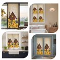 thumbnail image 7 of Farmhouse Sunflowers Window Privacy Film, Vintage Roosters Farm Countryside Static Cling UV Sun Blocking Heat Control Window Tint Day and Night, Non-Adhesive One Way Privacy Cover 35.4''x78.7'', 7 of 7