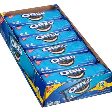 Nabisco Oreo Chocolate Single Serve Sandwich Cookies, 12 ct