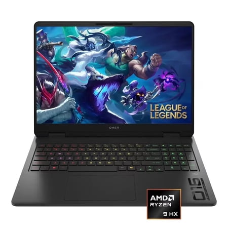HP OMEN - 16" 2K 144Hz Gaming Laptop - AMD Ryzen 9 8940HX - 32GB DDR5 Memory - NVIDIA GeForce RTX 5060 - 1TB SSD - Shadow Black