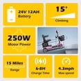 thumbnail image 3 of EAGLOG Upgrade 4 Wheels Mobility Scooter with Removable Battery, Compact Heavy Duty Mobile for Travel, Foldable Powered Wheelchair for Adult, 330lbs, Pink, 3 of 12