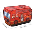 thumbnail image 3 of Tienda de juegos para niños, tienda de campaña con forma de camión de helados, policía, camión de bomberos, tienda de campaña portátil para niños, diseño elevado, 3 of 14