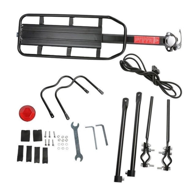 Portaequipajes trasero para bicicleta, portaequipajes universal ajustable para equipaje trasero de bicicleta, accesorios para ciclismo de carretera