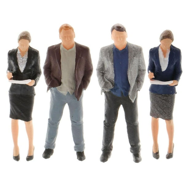 de Personas 1:64 Diorama Modelo de Escenario de Oficina Secretaria Jefe Decoración