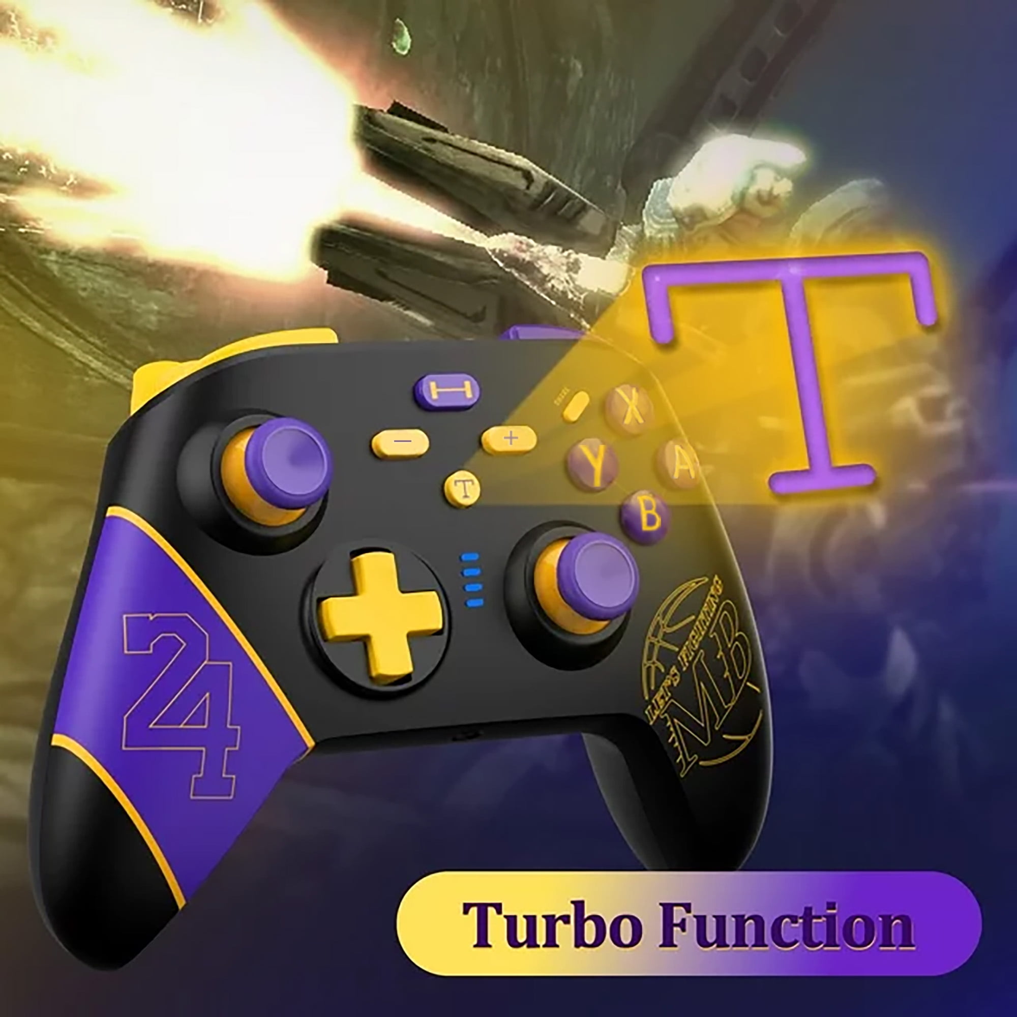 Switch Controller for Nintendo Switch/OLED/Lite/PC/IOS/Android, UHM Wireless Switch Pro Controller with Dual Vibration Programmable Turbo 6-axis Gyro Switch Controller for Nintendo Switch/OLED/Lite/PC/IOS/Android, UHM Wireless Switch Pro Controller with Dual Vibration Programmable Turbo 6-axis Gyro