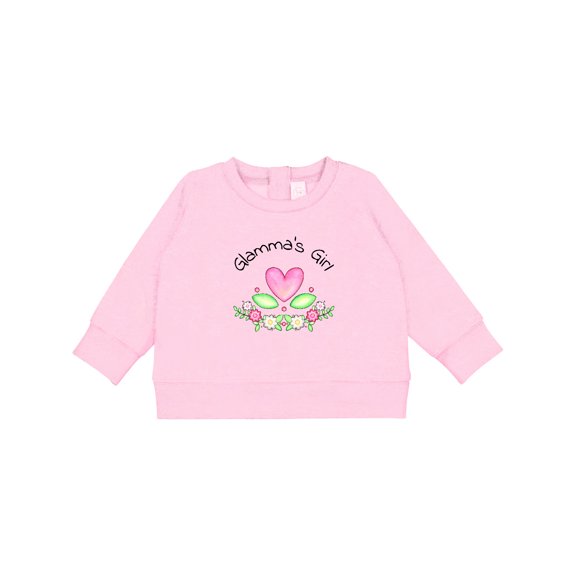 Inktastic Glamma's Girl Heart Flowers Baby Sweatshirt
