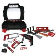 Play Tool On The Go Toy Tool Set w/ Case, Tools, Nuts & Bolts, Measuring Tape & Toy Drill